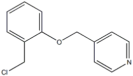 4-[2-(chloromethyl)phenoxymethyl]pyridine Structure