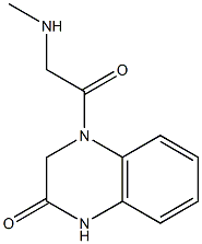 4-[2-(methylamino)acetyl]-1,2,3,4-tetrahydroquinoxalin-2-one Structure