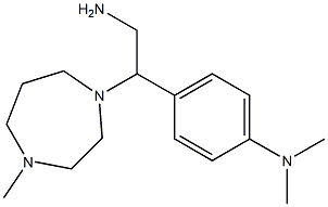 4-[2-amino-1-(4-methyl-1,4-diazepan-1-yl)ethyl]-N,N-dimethylaniline 구조식 이미지