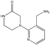 4-[3-(aminomethyl)pyridin-2-yl]piperazin-2-one 구조식 이미지