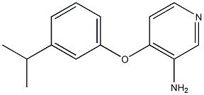 4-[3-(propan-2-yl)phenoxy]pyridin-3-amine Structure