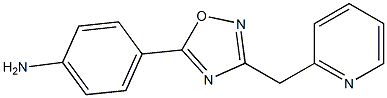 4-[3-(pyridin-2-ylmethyl)-1,2,4-oxadiazol-5-yl]aniline 구조식 이미지