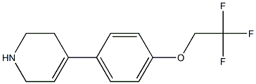 4-[4-(2,2,2-trifluoroethoxy)phenyl]-1,2,3,6-tetrahydropyridine Structure