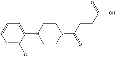 4-[4-(2-chlorophenyl)piperazin-1-yl]-4-oxobutanoic acid Structure