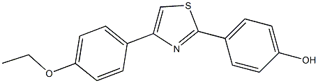 4-[4-(4-ethoxyphenyl)-1,3-thiazol-2-yl]phenol Structure