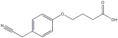 4-[4-(cyanomethyl)phenoxy]butanoic acid 구조식 이미지