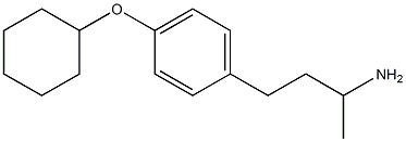 4-[4-(cyclohexyloxy)phenyl]butan-2-amine Structure