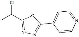 4-[5-(1-chloroethyl)-1,3,4-oxadiazol-2-yl]pyridine 구조식 이미지