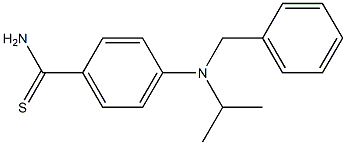 4-[benzyl(propan-2-yl)amino]benzene-1-carbothioamide 구조식 이미지