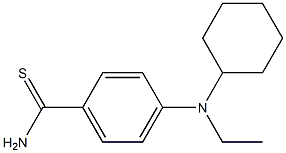 4-[cyclohexyl(ethyl)amino]benzene-1-carbothioamide 구조식 이미지