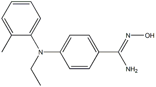 4-[ethyl(2-methylphenyl)amino]-N'-hydroxybenzene-1-carboximidamide Structure