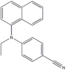 4-[ethyl(naphthalen-1-yl)amino]benzonitrile Structure