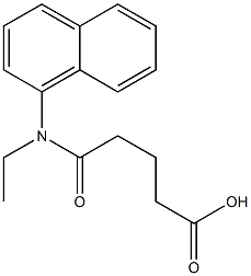 4-[ethyl(naphthalen-1-yl)carbamoyl]butanoic acid 구조식 이미지