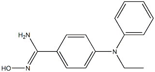 4-[ethyl(phenyl)amino]-N'-hydroxybenzene-1-carboximidamide Structure