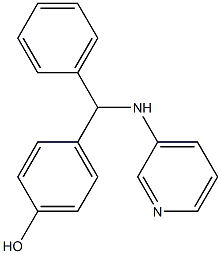 4-[phenyl(pyridin-3-ylamino)methyl]phenol Structure