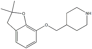 4-{[(2,2-dimethyl-2,3-dihydro-1-benzofuran-7-yl)oxy]methyl}piperidine Structure