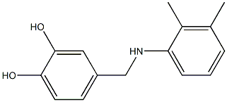 4-{[(2,3-dimethylphenyl)amino]methyl}benzene-1,2-diol 구조식 이미지