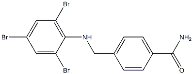 4-{[(2,4,6-tribromophenyl)amino]methyl}benzamide Structure