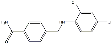 4-{[(2,4-dichlorophenyl)amino]methyl}benzamide 구조식 이미지