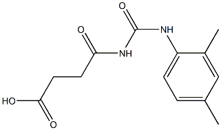 4-{[(2,4-dimethylphenyl)carbamoyl]amino}-4-oxobutanoic acid 구조식 이미지