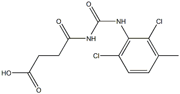 4-{[(2,6-dichloro-3-methylphenyl)carbamoyl]amino}-4-oxobutanoic acid Structure