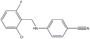 4-{[(2-chloro-6-fluorophenyl)methyl]amino}benzonitrile 구조식 이미지