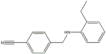 4-{[(2-ethylphenyl)amino]methyl}benzonitrile Structure