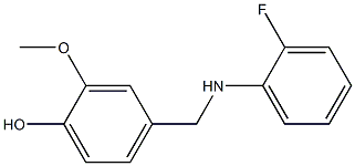 4-{[(2-fluorophenyl)amino]methyl}-2-methoxyphenol Structure