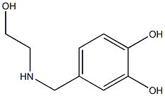 4-{[(2-hydroxyethyl)amino]methyl}benzene-1,2-diol Structure