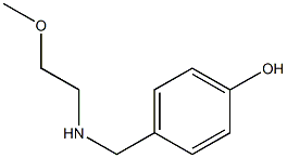 4-{[(2-methoxyethyl)amino]methyl}phenol 구조식 이미지