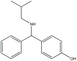 4-{[(2-methylpropyl)amino](phenyl)methyl}phenol Structure