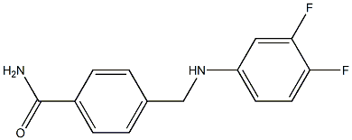 4-{[(3,4-difluorophenyl)amino]methyl}benzamide 구조식 이미지