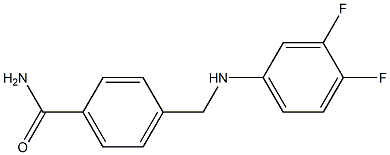 4-{[(3,4-difluorophenyl)amino]methyl}benzamide Structure