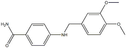 4-{[(3,4-dimethoxyphenyl)methyl]amino}benzamide 구조식 이미지