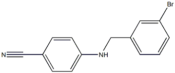 4-{[(3-bromophenyl)methyl]amino}benzonitrile 구조식 이미지