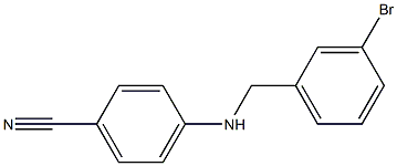 4-{[(3-bromophenyl)methyl]amino}benzonitrile Structure