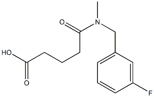 4-{[(3-fluorophenyl)methyl](methyl)carbamoyl}butanoic acid Structure