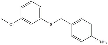 4-{[(3-methoxyphenyl)sulfanyl]methyl}aniline Structure