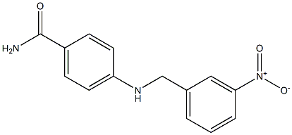 4-{[(3-nitrophenyl)methyl]amino}benzamide Structure