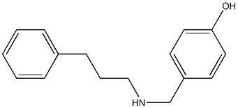 4-{[(3-phenylpropyl)amino]methyl}phenol Structure