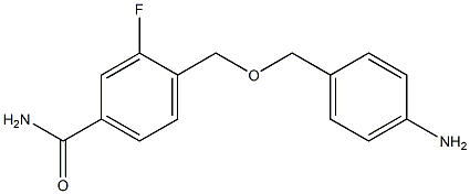 4-{[(4-aminophenyl)methoxy]methyl}-3-fluorobenzamide Structure