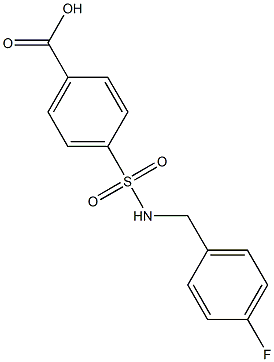 4-{[(4-fluorophenyl)methyl]sulfamoyl}benzoic acid 구조식 이미지