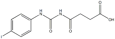 4-{[(4-iodophenyl)carbamoyl]amino}-4-oxobutanoic acid 구조식 이미지