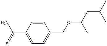 4-{[(4-methylpentan-2-yl)oxy]methyl}benzene-1-carbothioamide 구조식 이미지