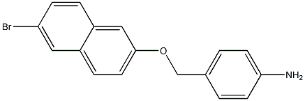 4-{[(6-bromonaphthalen-2-yl)oxy]methyl}aniline Structure