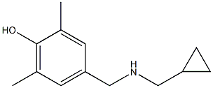 4-{[(cyclopropylmethyl)amino]methyl}-2,6-dimethylphenol 구조식 이미지