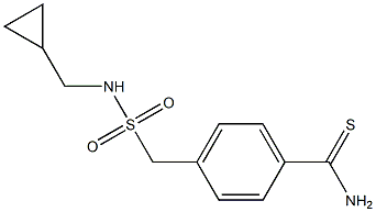 4-{[(cyclopropylmethyl)sulfamoyl]methyl}benzene-1-carbothioamide 구조식 이미지