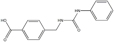 4-{[(phenylcarbamoyl)amino]methyl}benzoic acid 구조식 이미지