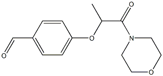 4-{[1-(morpholin-4-yl)-1-oxopropan-2-yl]oxy}benzaldehyde Structure