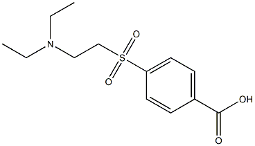 4-{[2-(diethylamino)ethyl]sulfonyl}benzoic acid 구조식 이미지